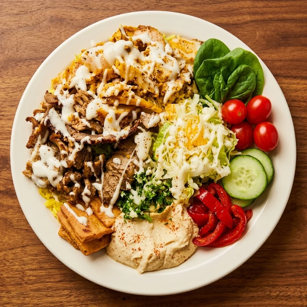 Donair Plate from Shawarma Xpress - Middle Eastern food delivery to Brooklands, Winnipeg, MB